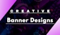 design creative and professional website banners