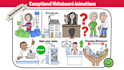 create custom whiteboard animation doodle explainer video