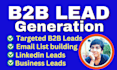 do b2b lead generation, email list building with linkedin sales navigator