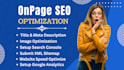 do wordpress onpage SEO optimization by yoast