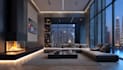 create luxurious apartment rain video for monetization
