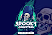 create mascot skull halloween horror logo