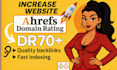 increase domain rating ahrefs dr 70