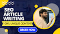 do SEO article writing, blog writing, and content writing
