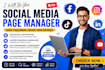 do your social media marketing, organic promotion, ads run and manage your page