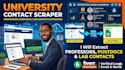 extract professors, postdocs, and lab contacts for academic research