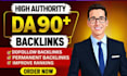 provides high authority da 90 plus SEO dofollow backlinks