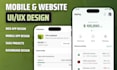 create figma mobile app design, UI UX, saas dashboard UI UX