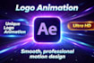 do a clean 2d minimal logo animation or youtube intro