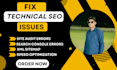 do technical SEO, page indexing, website audit, and fix ahrefs errors