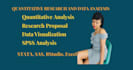 do quantitative research, data analysis, proposal using spss, rstudio, stata