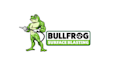 design surprising bullfrog surface blasting logo
