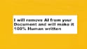 remove ai content from your document