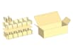 create packaging box dieline, die cut and cut lines template