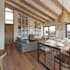 redesign 3d rustic interior, cottage house, render villa house in 3ds max, cgi
