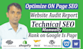 optimize squarespace webflow wix, wordpress, weebly, shopify website on page seo