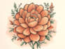 do boho chic hand drawn botanical logo
