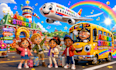 create ai video art and 3d animated cartoon for kids