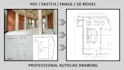 redraw floor plans in autocad professionally