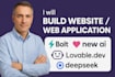 build website web application with bolt new ai lovable dev ai deepseek
