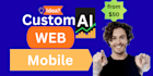 develop python react based ai web app with mobile version