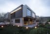 flats design,commercial spaces,golf simulator,villa exterior,pool, cgi landscape