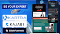 be kajabi, kartra, clickfunnels expert for coaches, trainers