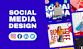 design facebook post, carousel, ad images in 12hrs