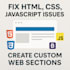 fix HTML, CSS,bootstrap and js issues