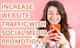 increase website traffic with organic social media promotion
