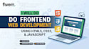 do frontend web development in HTML CSS javascript