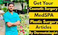 write medspa, skin care and beauty articles