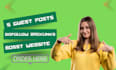 do 5 primium guest post sites high da DR dofollow backlinks
