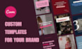 design custom canva templates for your brand