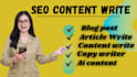 do write blog scripts and content write