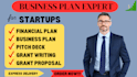 write a business plan with a financial plan for startups, business plan writer