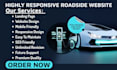 design roadside assistance website, mechanic website, auto repair website word