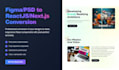 build react js next js website with tailwind css