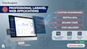 develop a professional laravel web application with custom dashboard and