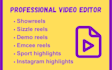 edit showreel, speaker reel, sizzle reel, demo reel, sports highlight insta reel