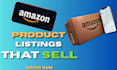 write top amazon listing SEO product descriptions