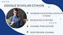 increase google scholar citation backdate citation improve hindex for eb1 eb2