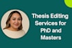 edit your thesis, format thesis or proofread thesis