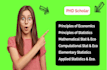 do principles economics elementary applied computational mathematical statistics