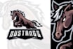 create high resolution vintage horse logo