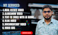 edit text to video with ai voiceover within 24 hrs
