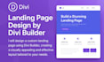 design your landing page by divi builder