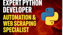 be your expert in web scraping and python scripting services