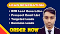 b2b lead generation, linkedin leads, prospect list building