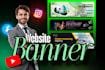 creative and modern website banner design